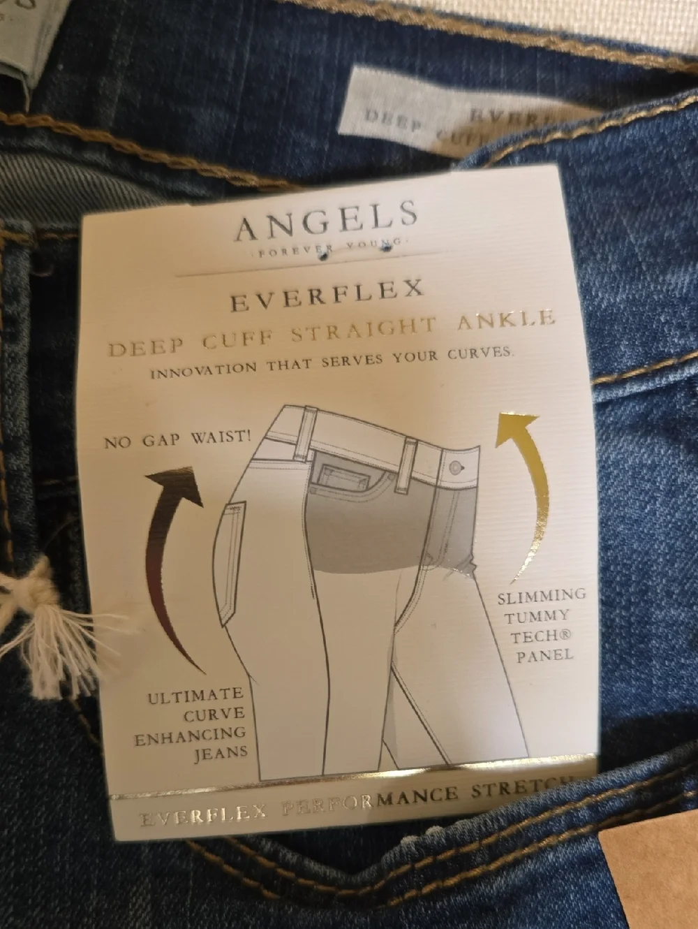 Angel's Forever Young Women's Signature Crop Jeans - Picture 7 of 12